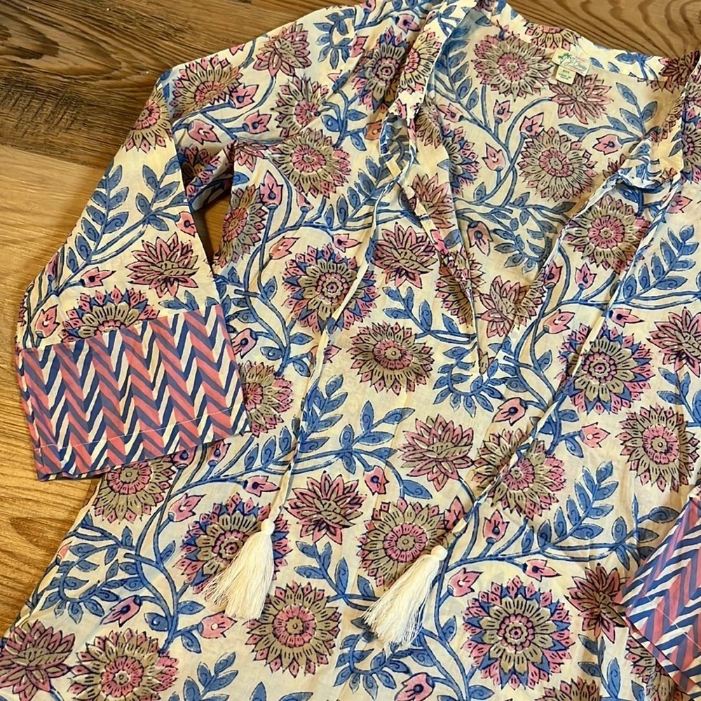 J. CREW Tassel Beach Tunic Cover Up